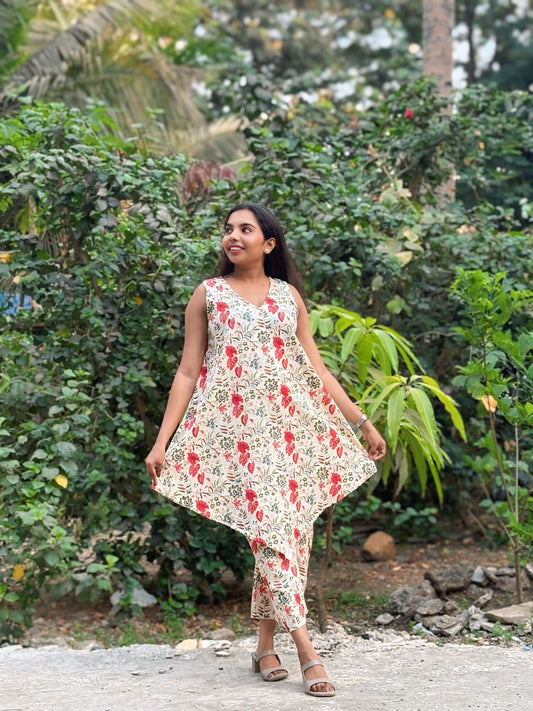 Ivory Floral Coord Set