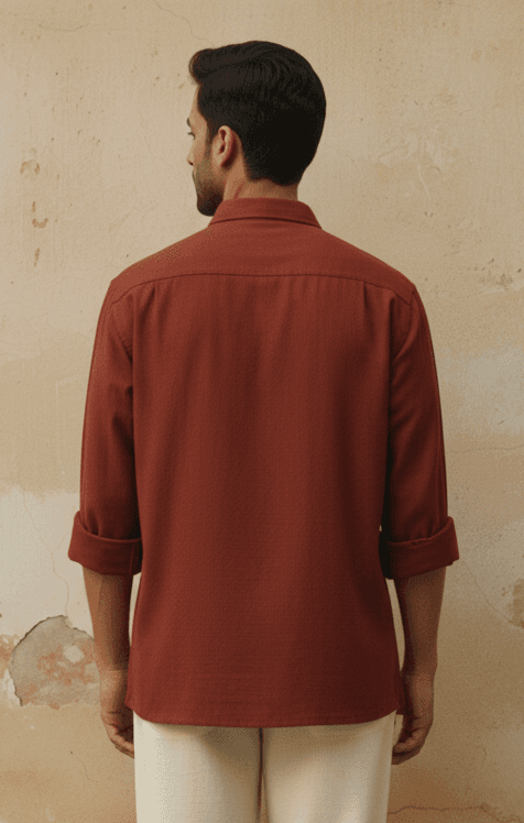RUST MAROON SHIRT