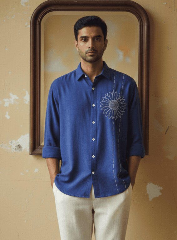 NAVY BLUE SHIRT