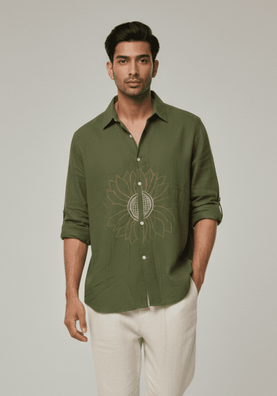 OLIVE GREEN SHIRT